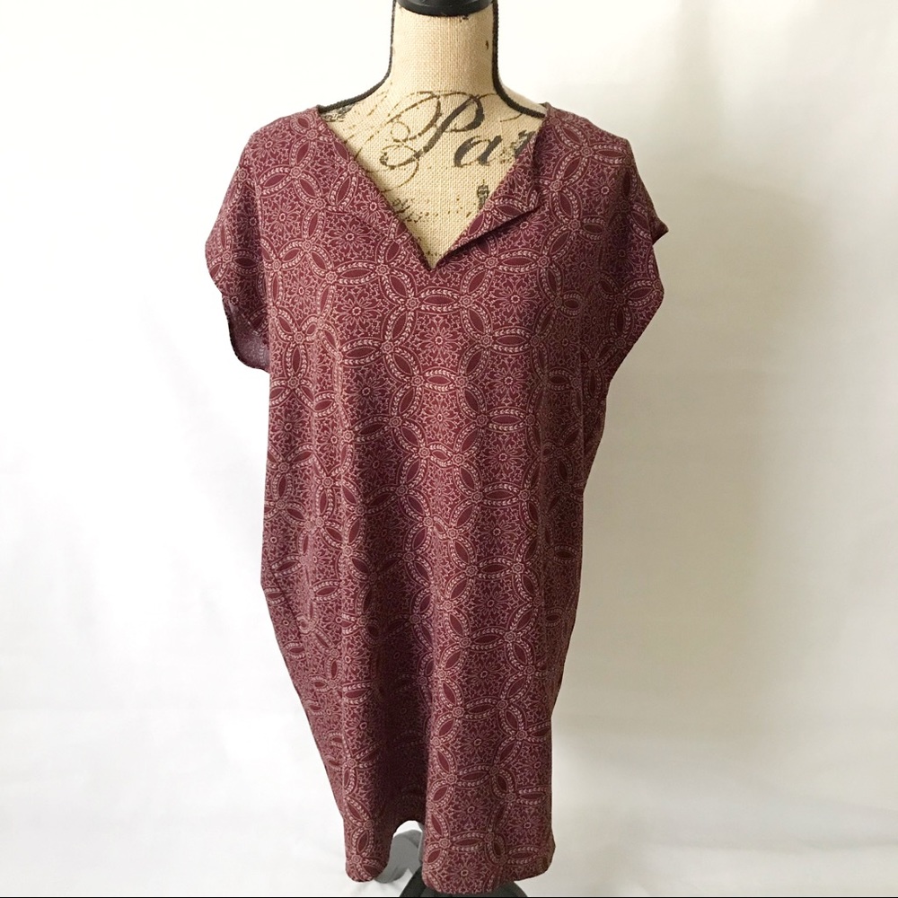 Forever 21 Large Boho Short Sleeve Mini Dress